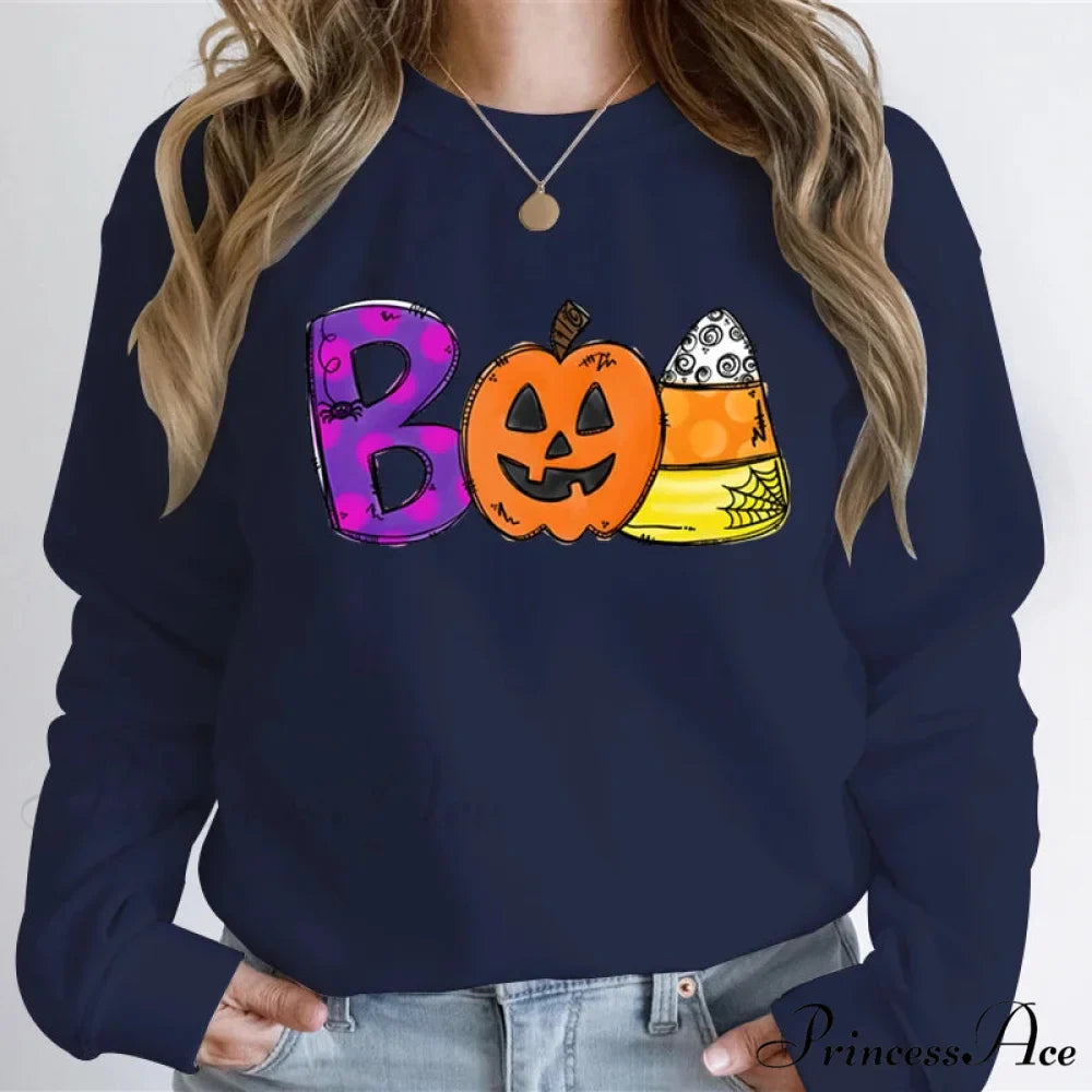 Playful Spooky Festive Pumpkin Graphic Cozy Hoodie