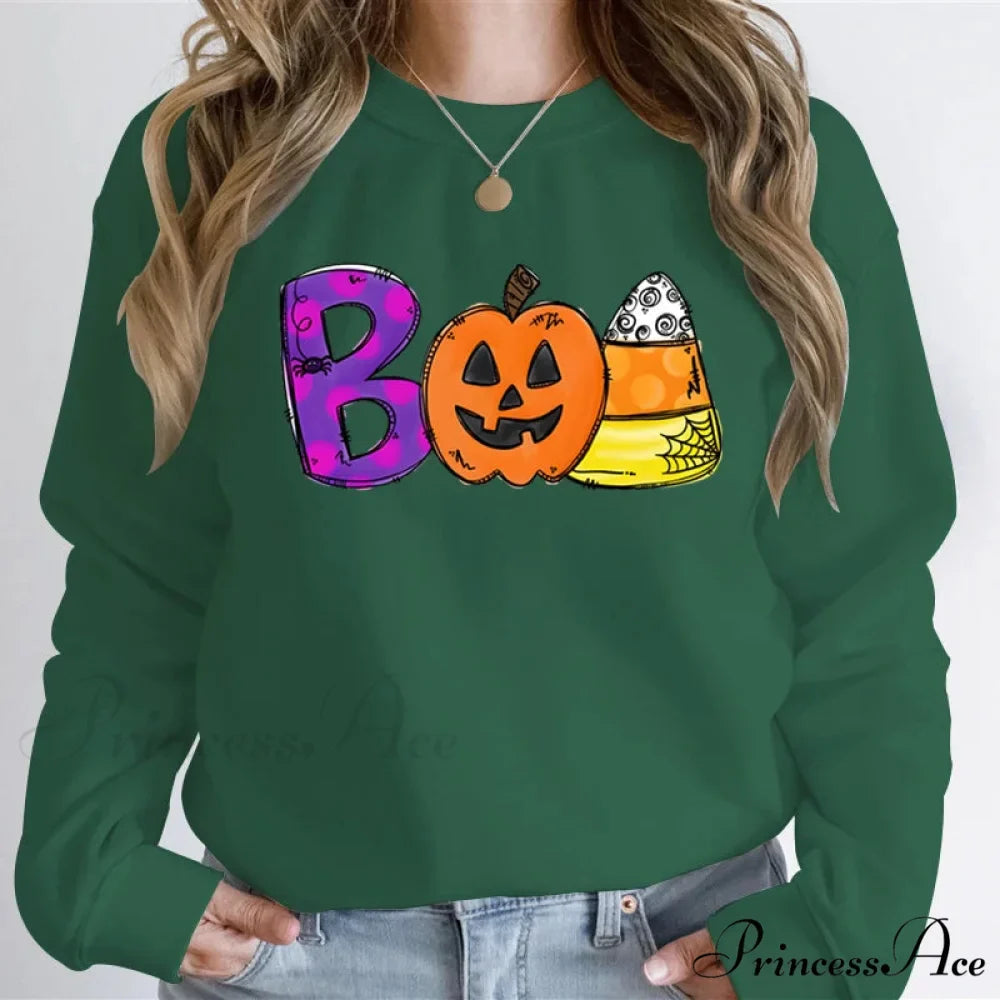 Playful Spooky Festive Pumpkin Graphic Cozy Hoodie