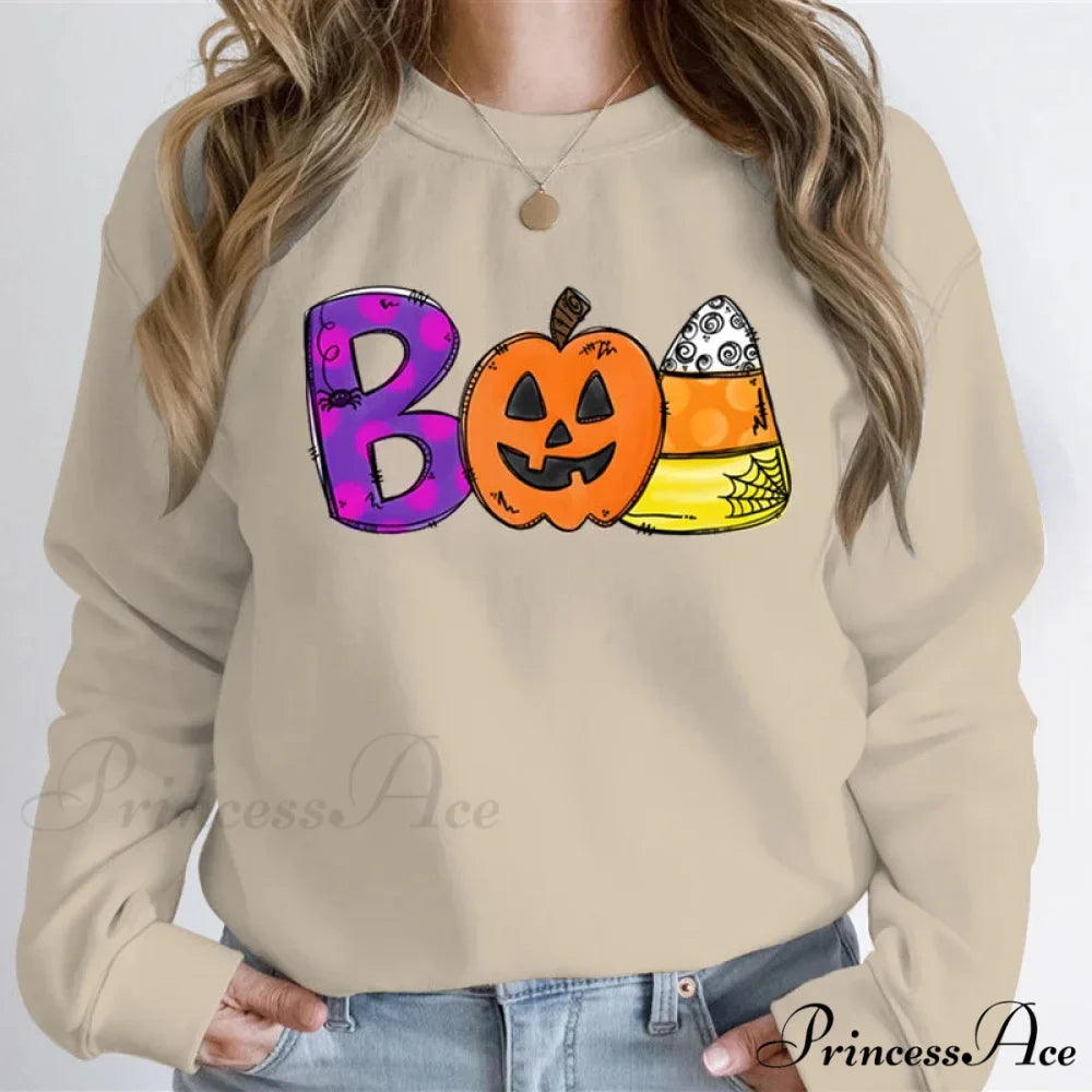 Playful Spooky Festive Pumpkin Graphic Cozy Hoodie