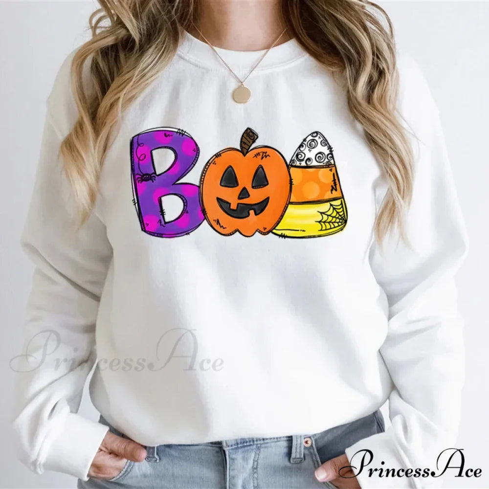 Playful Spooky Festive Pumpkin Graphic Cozy Hoodie