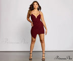 Pleat Me Tonight Charming Asymmetrical Mini Dress