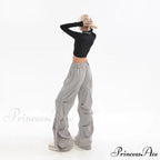 Pleated Cargo Urban Wide Trousers