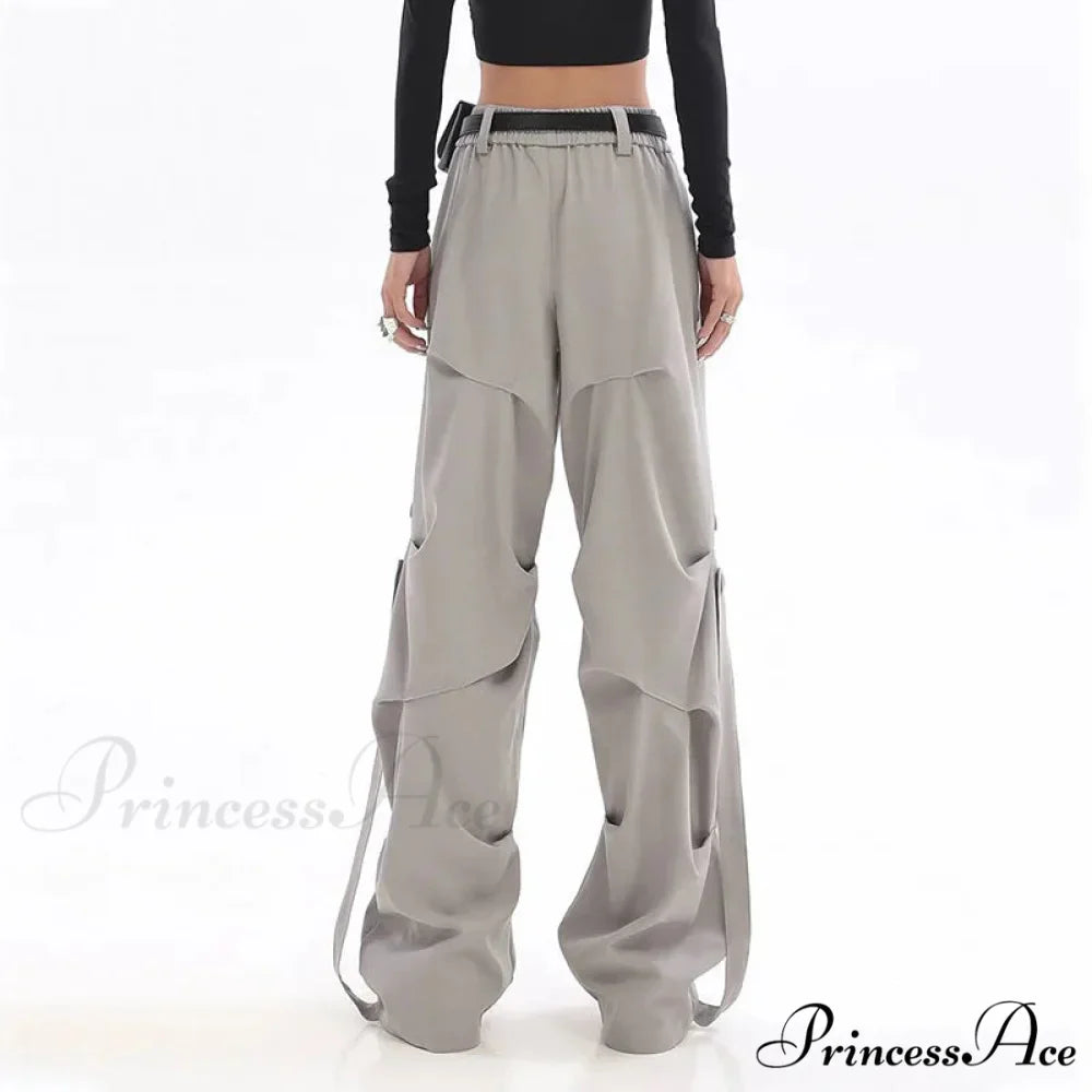 Pleated Cargo Urban Wide Trousers