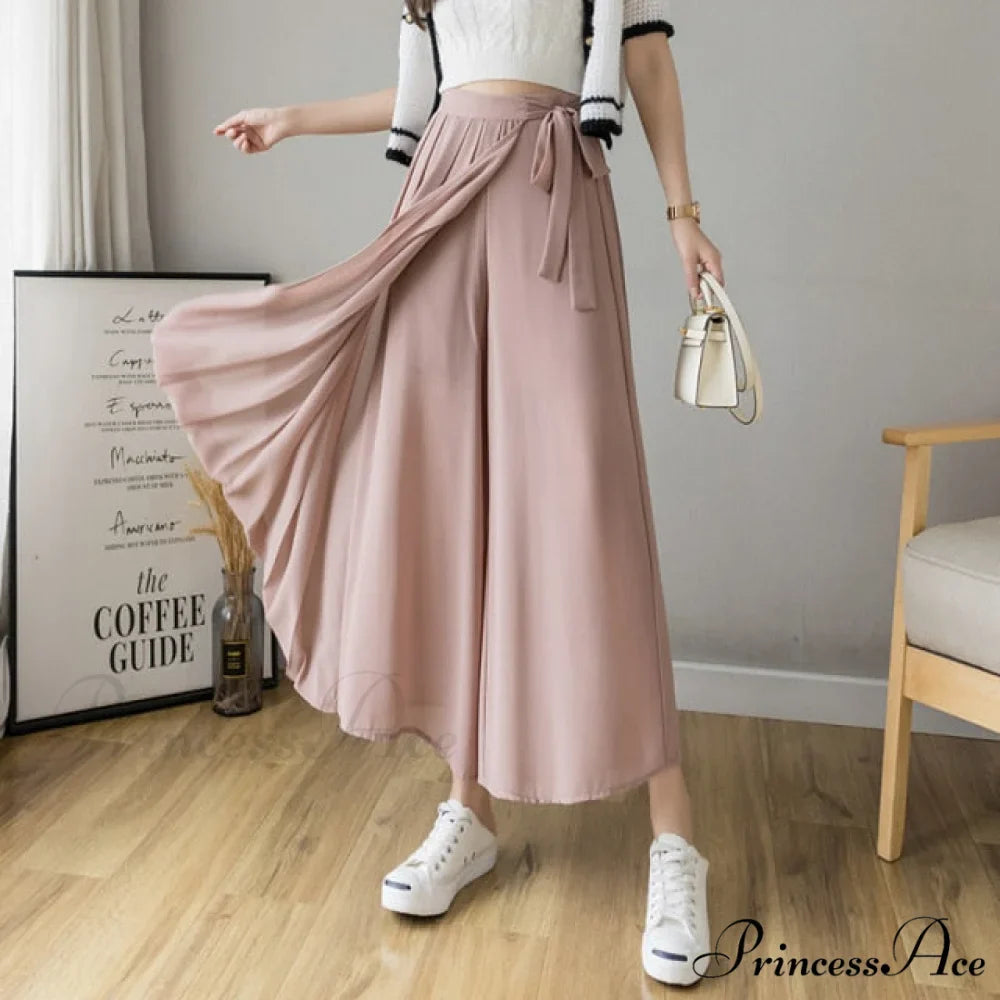 Pleated Chiffon Plus Size High Waist Skirt