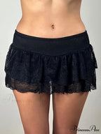 Pleated Flowy Edgy Style Skirt