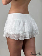 Pleated Flowy Edgy Style Skirt