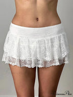 Pleated Flowy Edgy Style Skirt