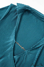 Pleated Lapel Mini Dress with Low Cut