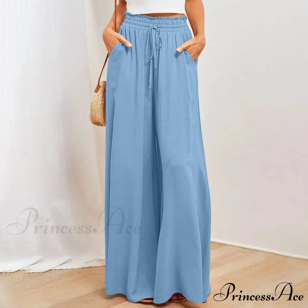 Pleated Solid Wide Leg Culotte Trousers