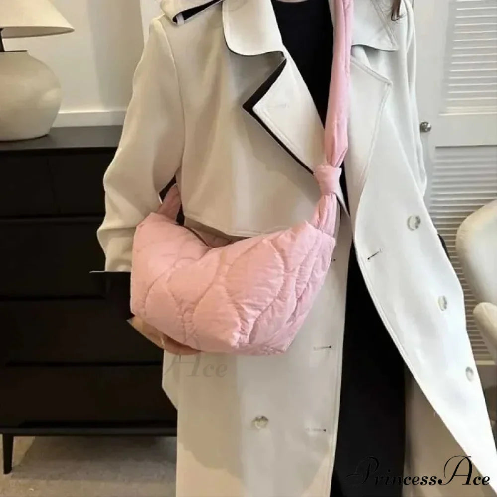 Pliable Puffer Cotton Quilted Crossbody Bag