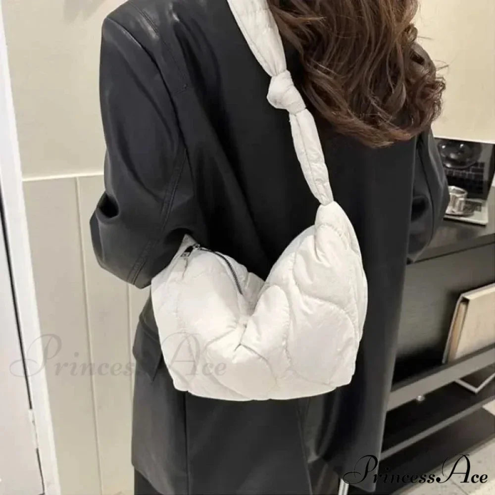 Pliable Puffer Cotton Quilted Crossbody Bag