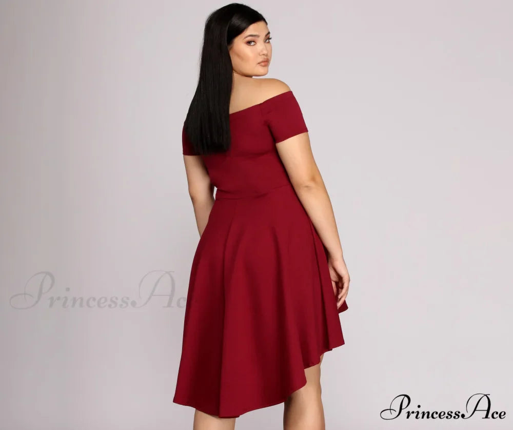 Plus All The Charming Rage Skater Dress