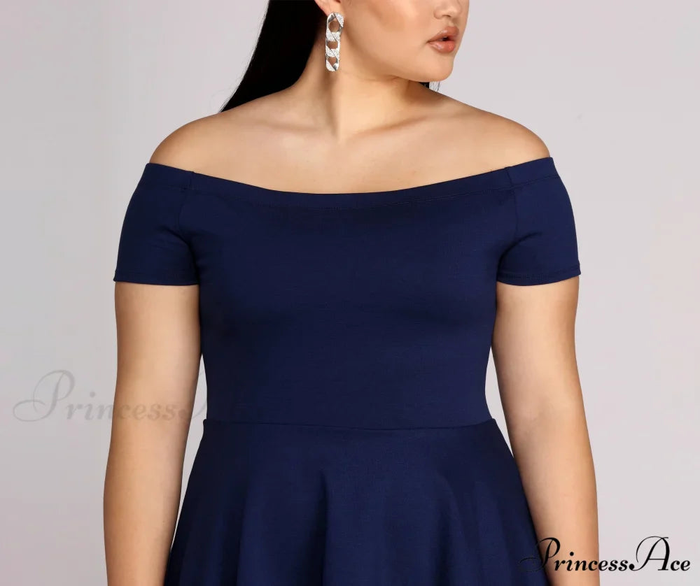 Plus All The Charming Rage Skater Dress