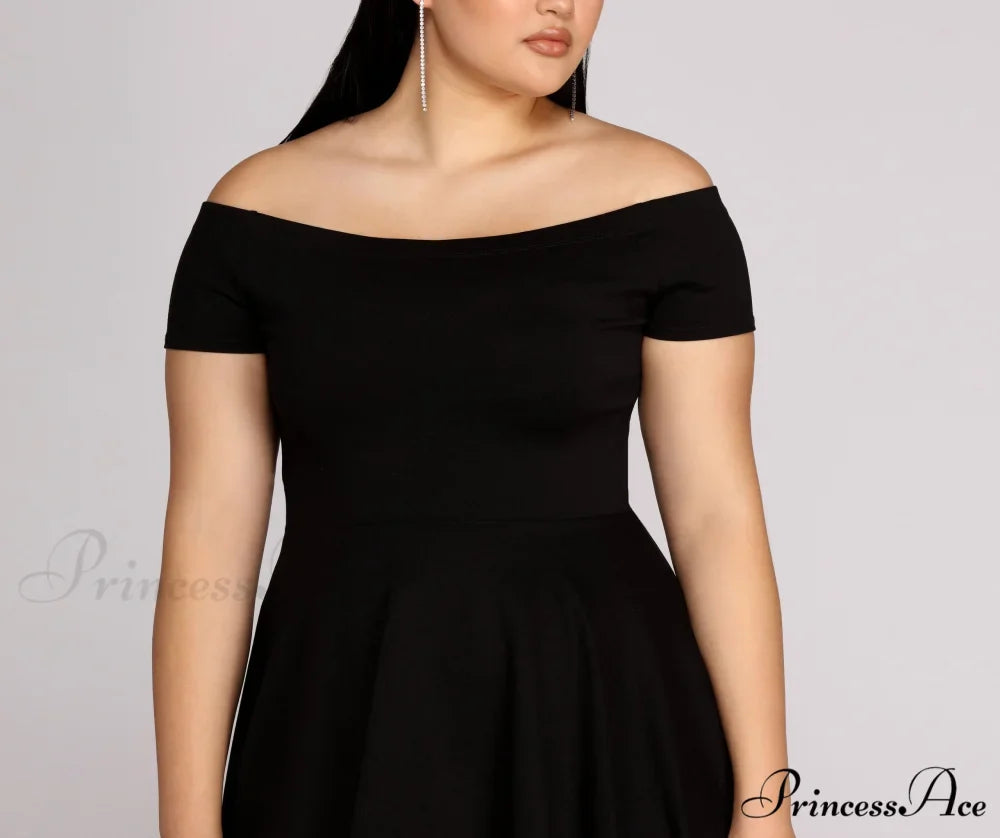 Plus All The Charming Rage Skater Dress