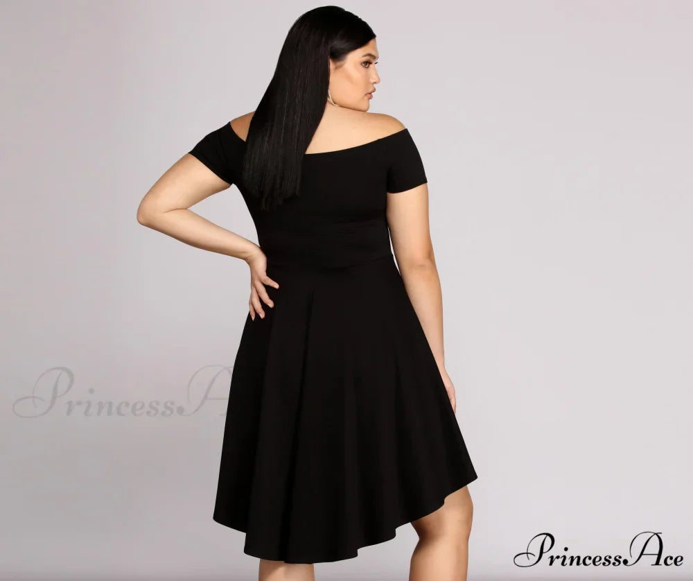 Plus All The Charming Rage Skater Dress