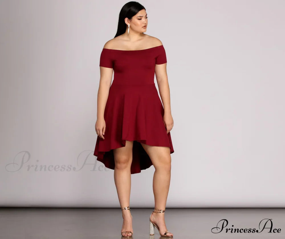 Plus All The Charming Rage Skater Dress