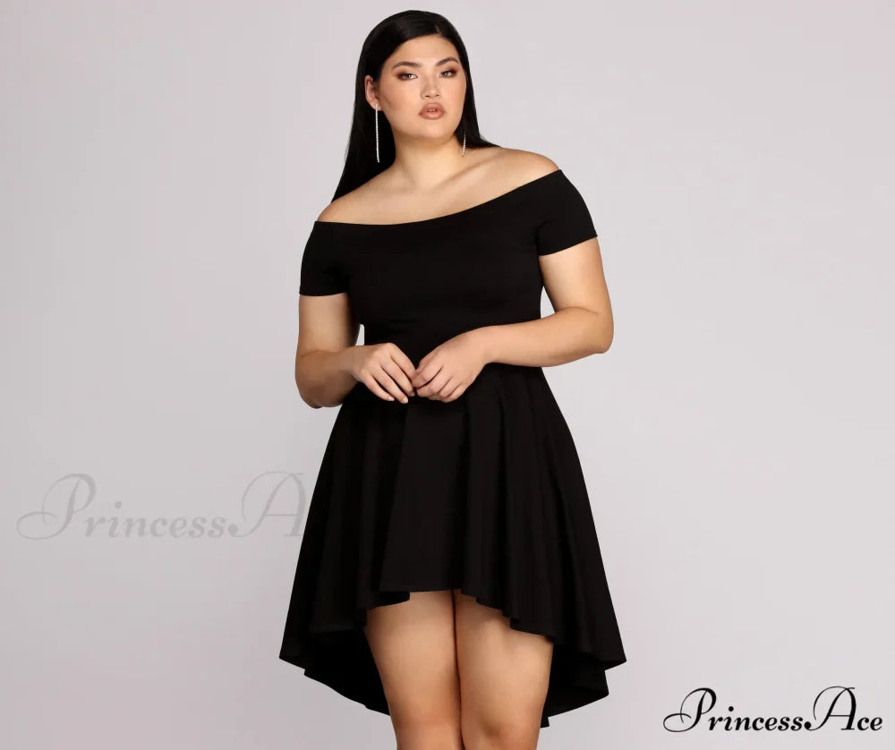 Plus All The Charming Rage Skater Dress