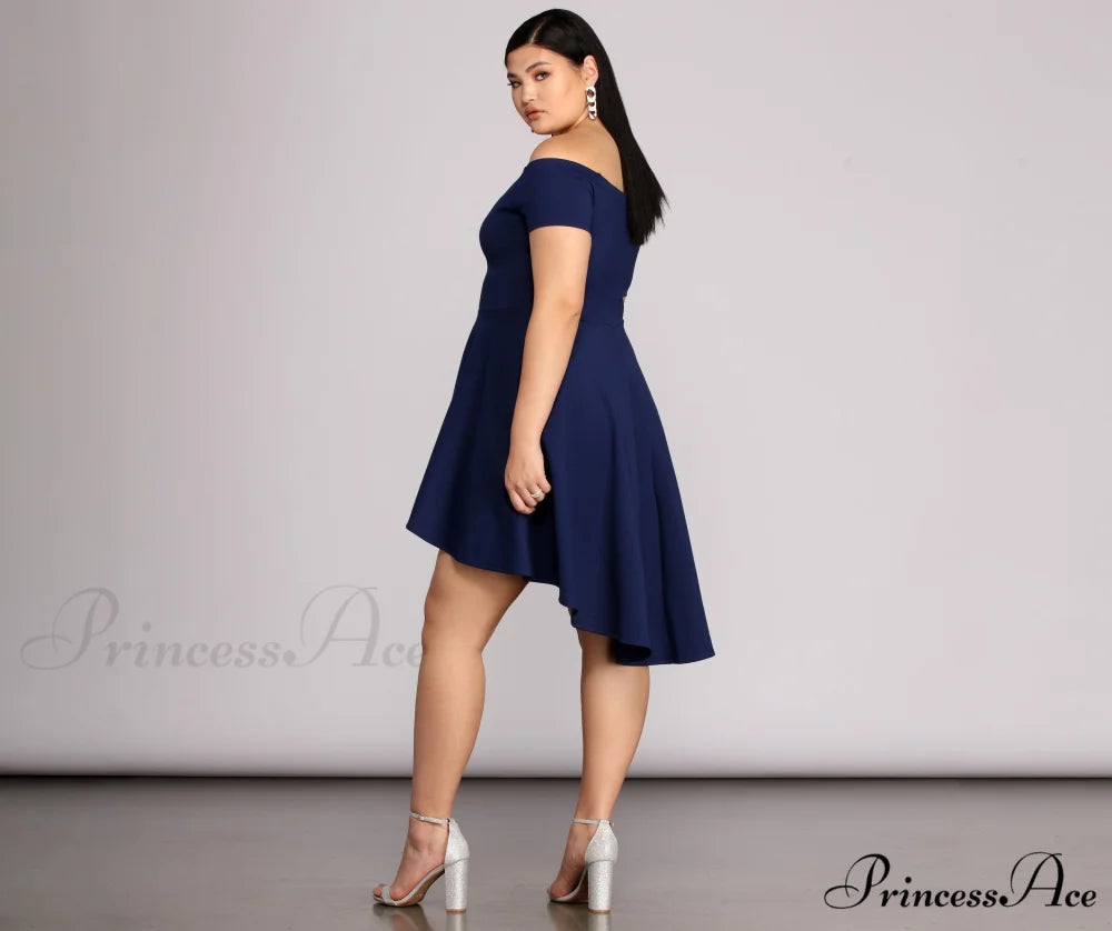 Plus All The Charming Rage Skater Dress