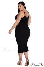 Plus Basic Stylish Essentials Midi Dress