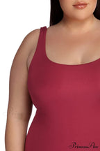 Plus Basic Stylish Essentials Midi Dress