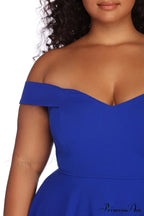 Plus Charming Stylish Sweetheart Skater Dress