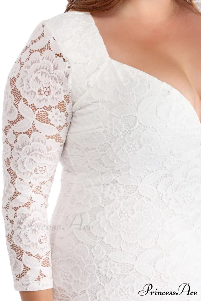 Plus Laced Stylish With Curves Dress