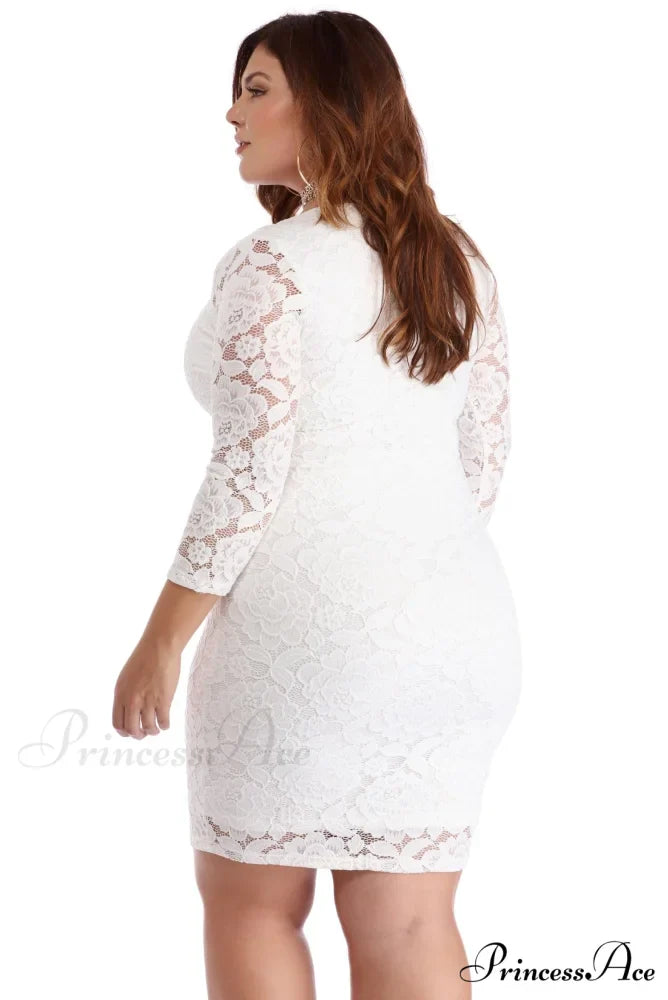 Plus Laced Stylish With Curves Dress