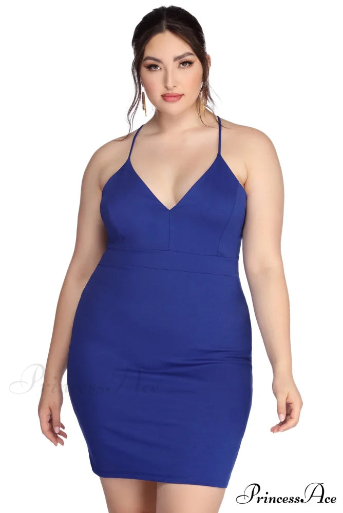 Plus Midnight Stylish Dreams Bodycon Dress