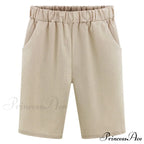 Plus Size Elastic Waist Casual Harem Shorts