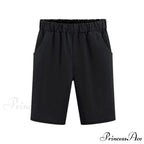 Plus Size Elastic Waist Casual Harem Shorts
