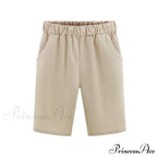Plus Size Elastic Waist Casual Harem Shorts