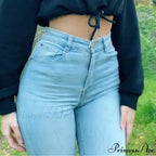 Plus Size Skinny Women's Stretch High Waisted Sexy Pencil Fashion Streetwears Elastici Slim Casual Denim Jean