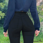 Plus Size Skinny Women's Stretch High Waisted Sexy Pencil Fashion Streetwears Elastici Slim Casual Denim Jean