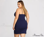 Plus Strappy & Charming Stunning Mini Dress