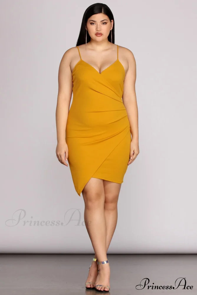 Plus Strappy & Charming Stunning Mini Dress