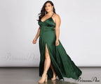 Plus Vera Satin Charming Lace Up Formal Dress