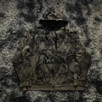 Premium Gothic Skeleton Design Hoodie