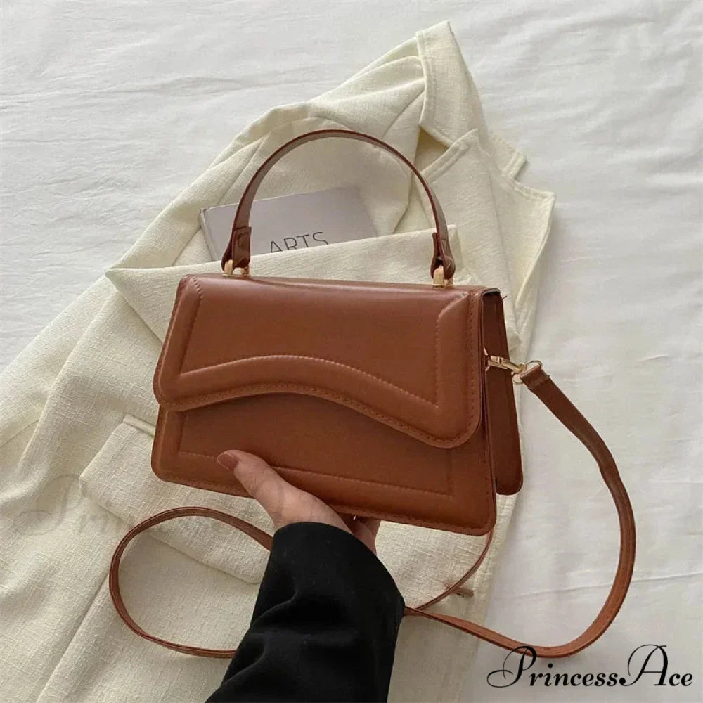 Premium PU Leather Monochrome Crossbody Purse