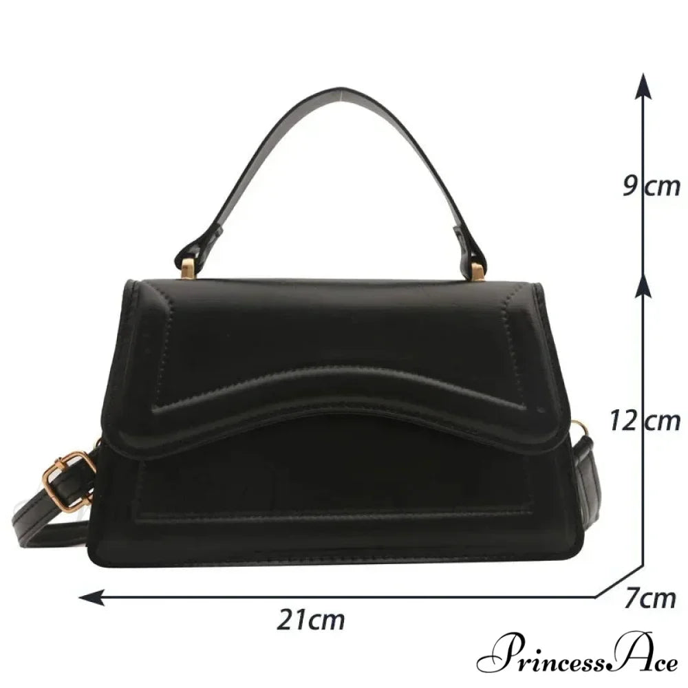 Premium PU Leather Monochrome Crossbody Purse