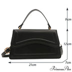 Premium PU Leather Monochrome Crossbody Purse