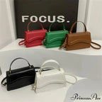Premium PU Leather Monochrome Crossbody Purse