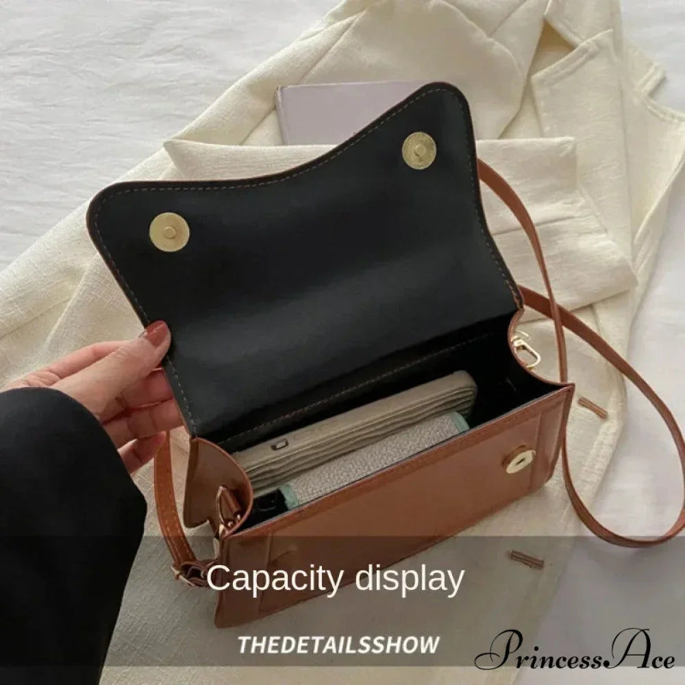 Premium PU Leather Monochrome Crossbody Purse