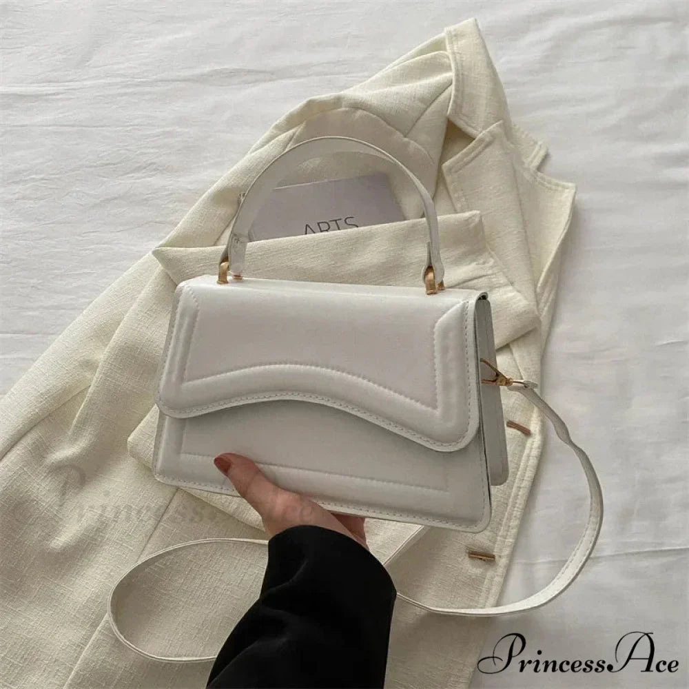 Premium PU Leather Monochrome Crossbody Purse