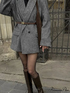 Print Cuff Buttons Suit CoatModified Title: Print Sleeve Fasteners Garment Jacket