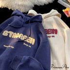 Print Fall Y2K Pocket Hoodie