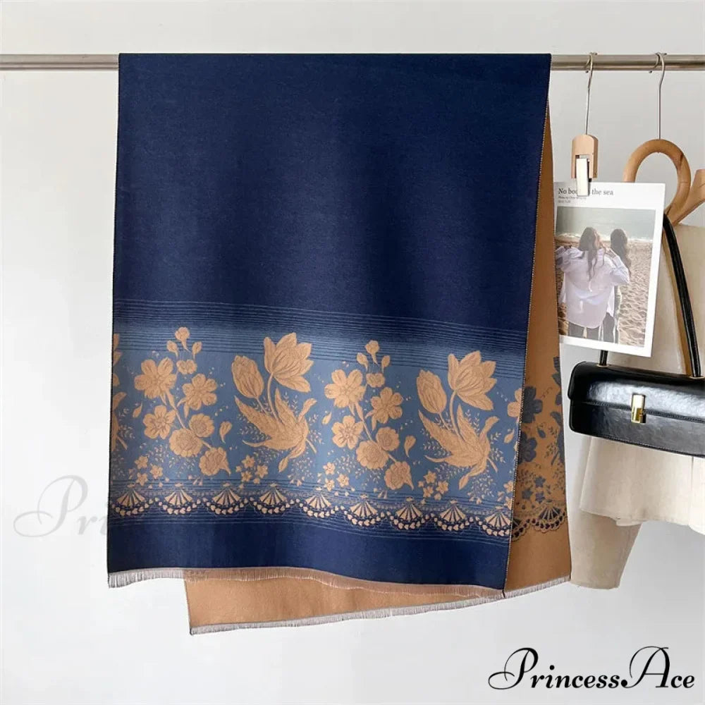 Printed Cashmere Winter Pashmina Scarf