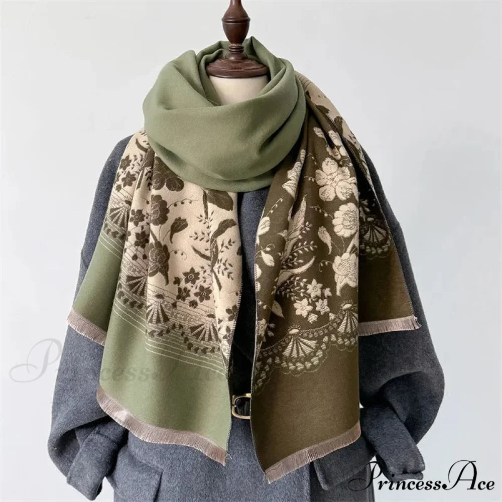 Printed Cashmere Winter Pashmina Scarf
