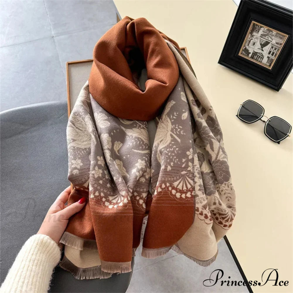 Printed Cashmere Winter Pashmina Scarf