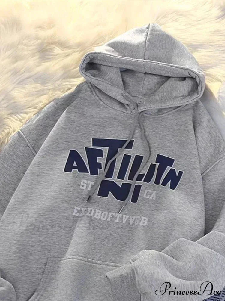 Printed Cotton Hoodie