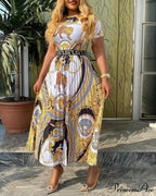 Printed Long Sleeve Fashion Dresses